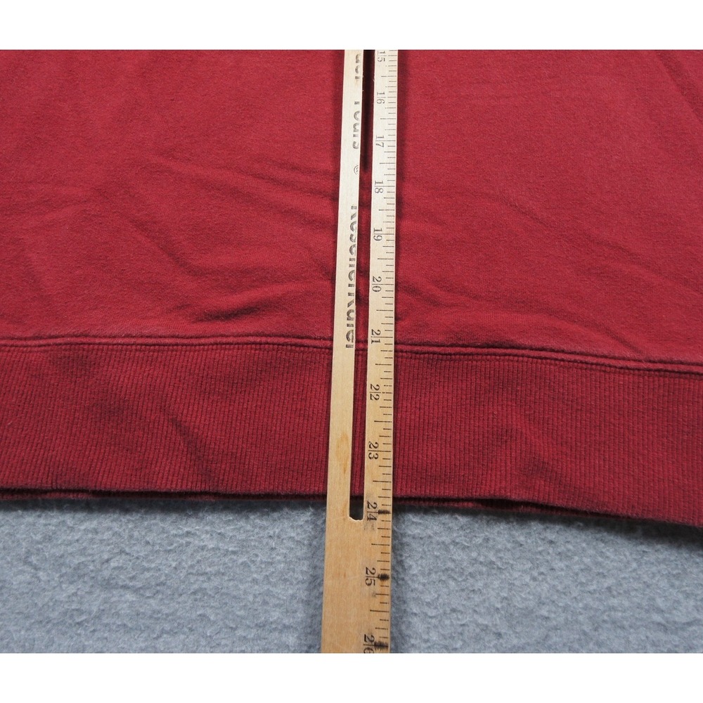 The North Face Sweatshirt Womens Medium Red Hoodie Fleece Pullover Ladies FLAW* - Picture 9 of 11